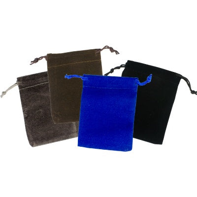 Velvet Bag 3"x 4" Various Colours