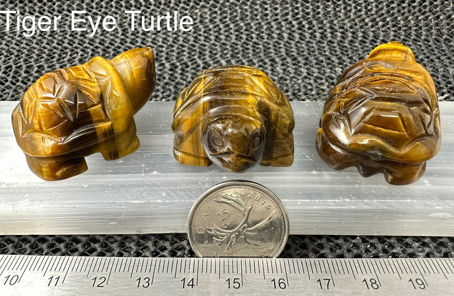 Turtle Figurine 1.5", Assorted Stones RETAIL