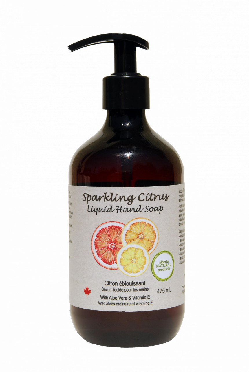 Liquid Soap, Alberta Natural Products, Sparkling Citrus