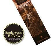 Incense, Stick, Sandalwood and Cedar Native, 20pk