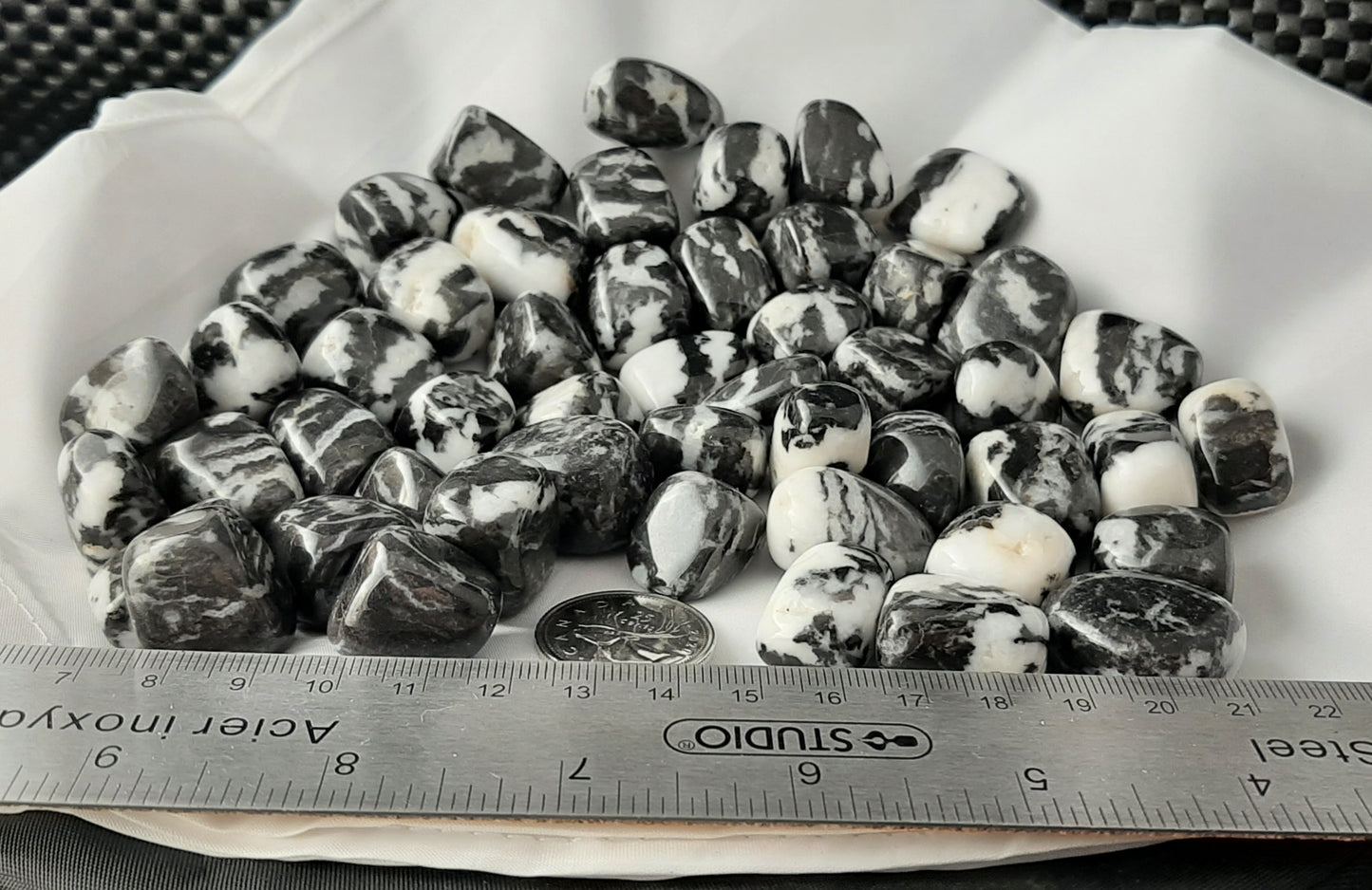 Zebra Jasper Tumble by 500g, Small 20mm - 25mm