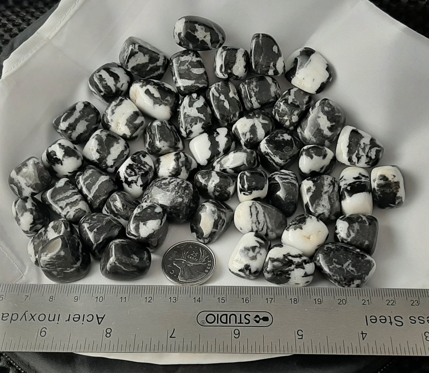 Zebra Jasper Tumble by 500g, Small 20mm - 25mm