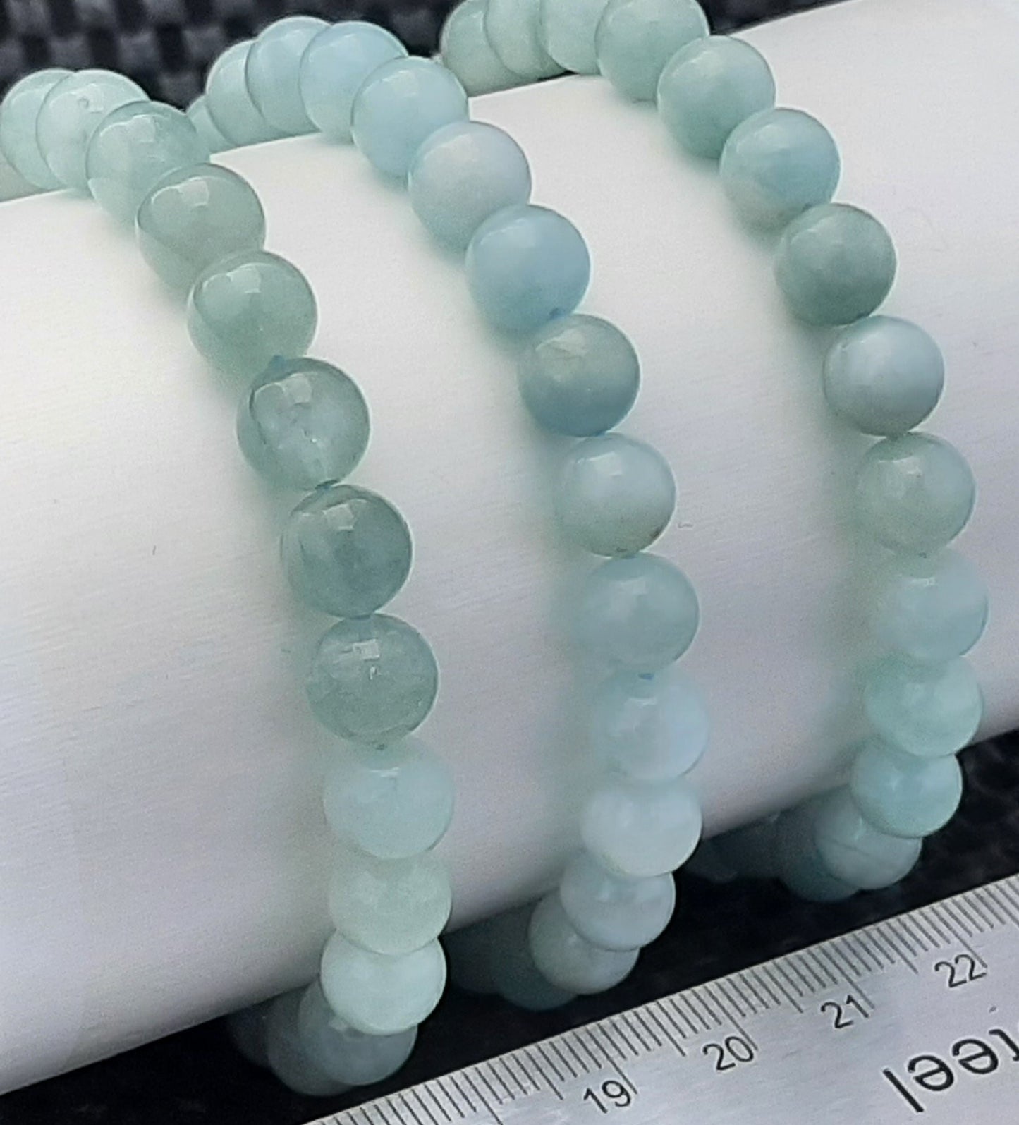 Aquamarine Round Bracelet, 5-6mm WS