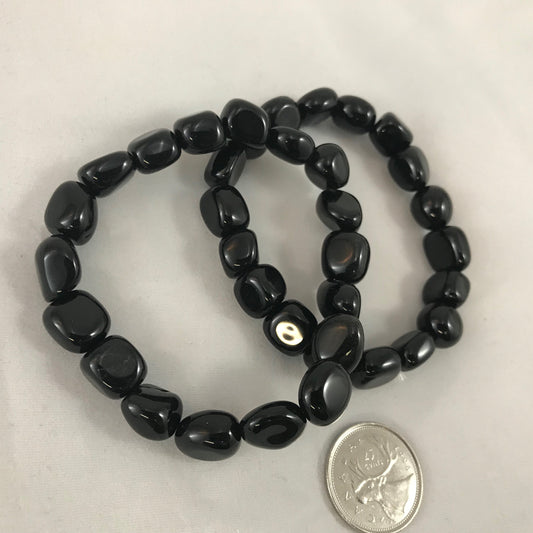 Black Obsidian Tumble Bracelet WS