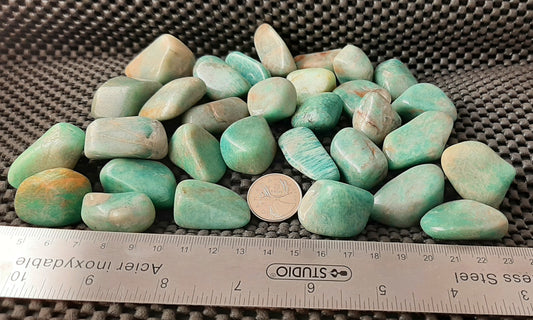 Amazonite Tumble by 500g,  Large ~25mm - 30mm
