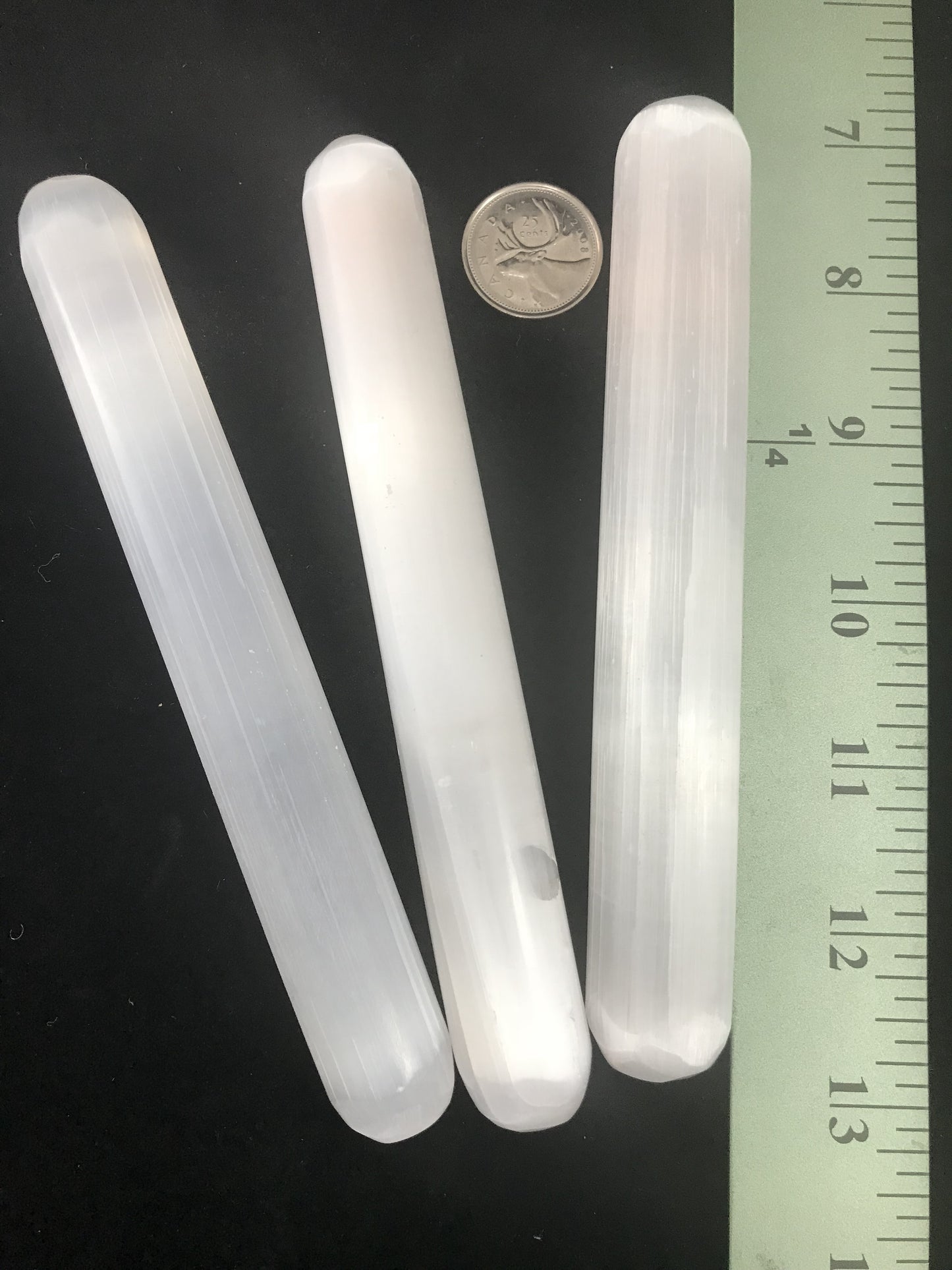 Selenite Round End Wand WS