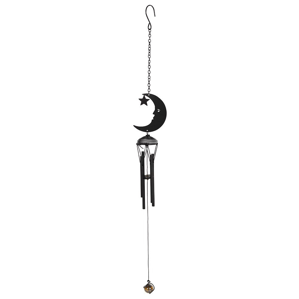 Wind Chime Black Crescent Moon