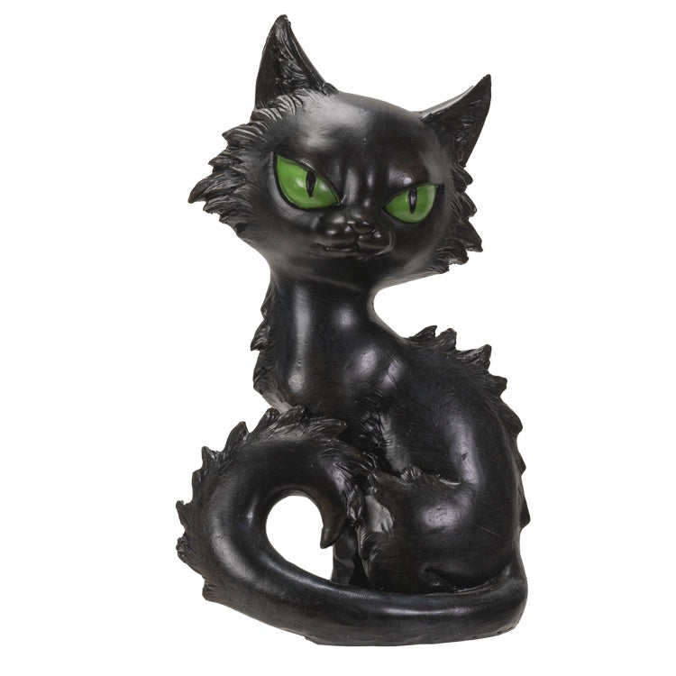 Figurine, Black Cat, Resin