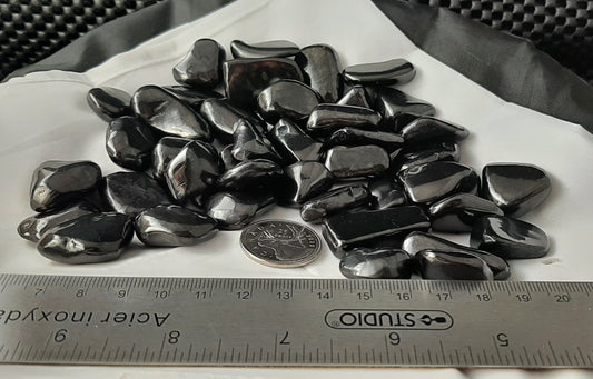 Shungite Tumble by 250g, Small ~20mm - 25mm