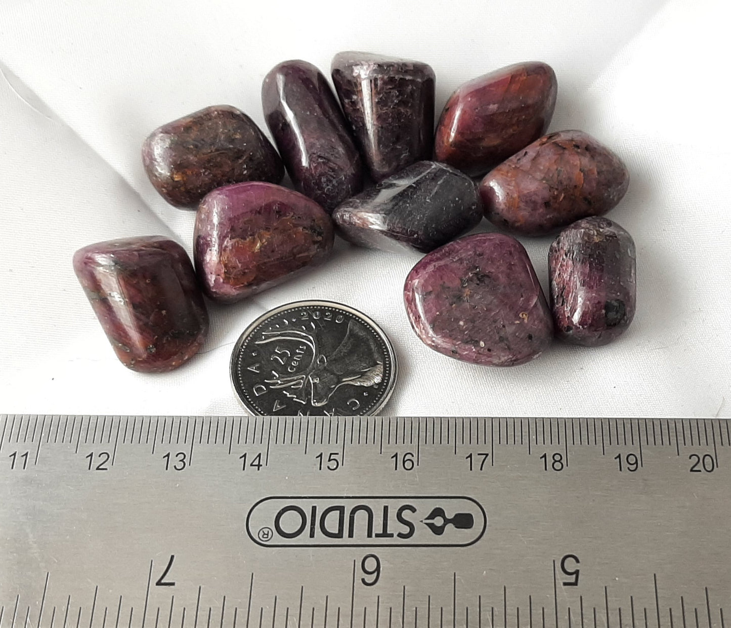 Ruby Tumble AAA by 100g, Small 10pc - 12pc