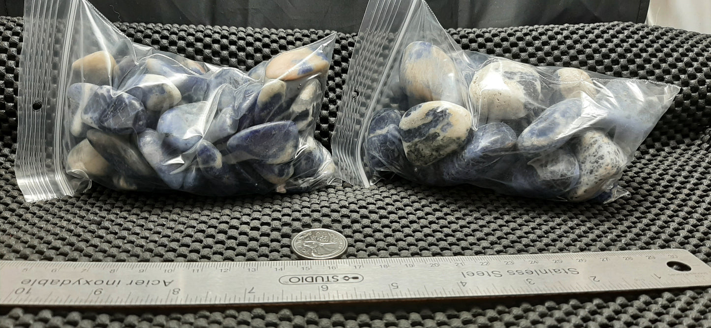 Sodalite Tumble by 500g, Large ~ 20mm - 25mm