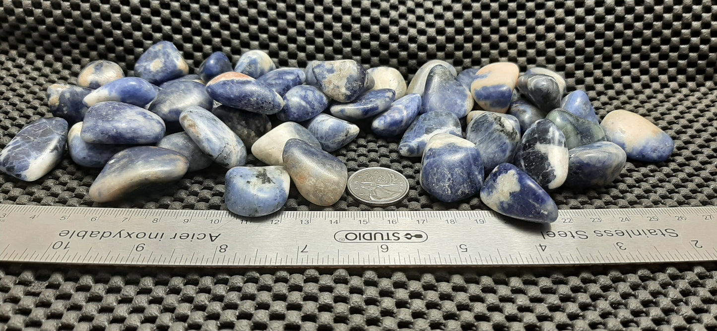 Sodalite Tumble by 500g, Small ~ 20mm - 25mm