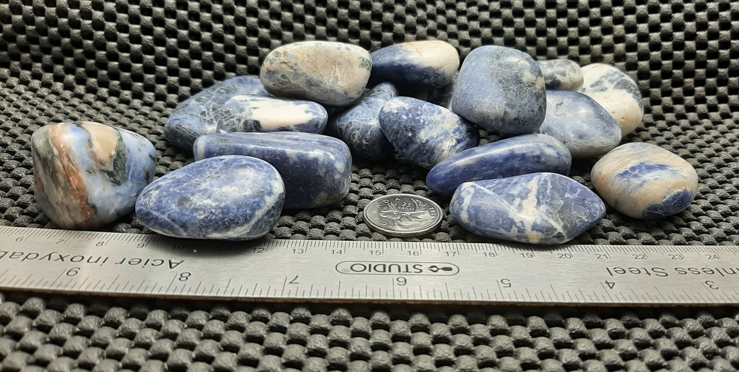 Sodalite Tumble by 500g, Large ~ 20mm - 25mm