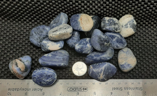 Sodalite Tumble by 500g, Large ~ 20mm - 25mm
