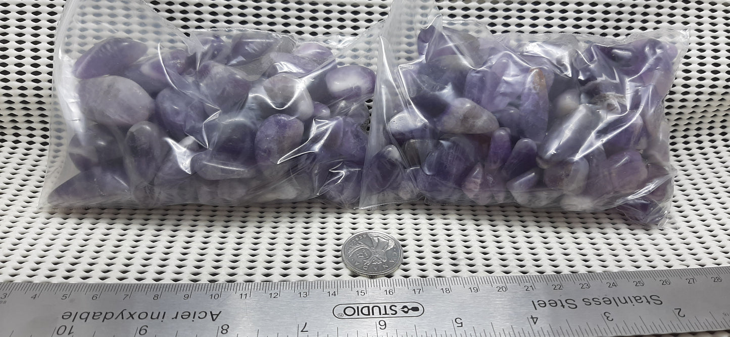 Chevron Amethyst Tumble by 500g, Small ~20mm - 25mm
