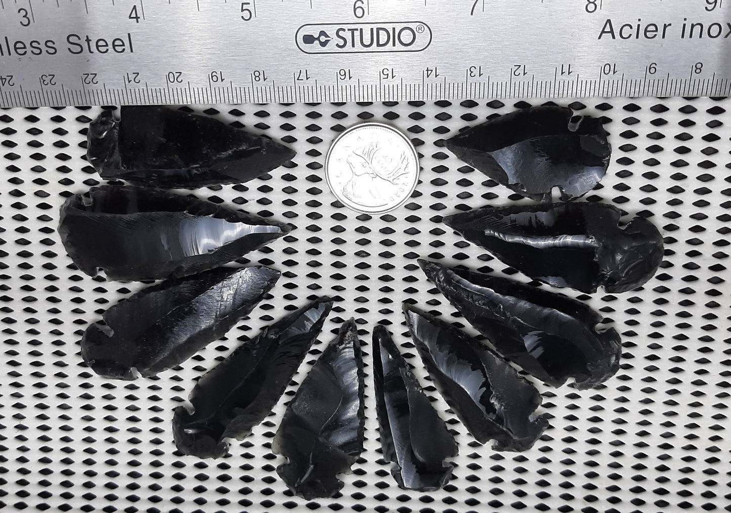 Obsidian Arrow Head, Retail $3ea@10pc pk