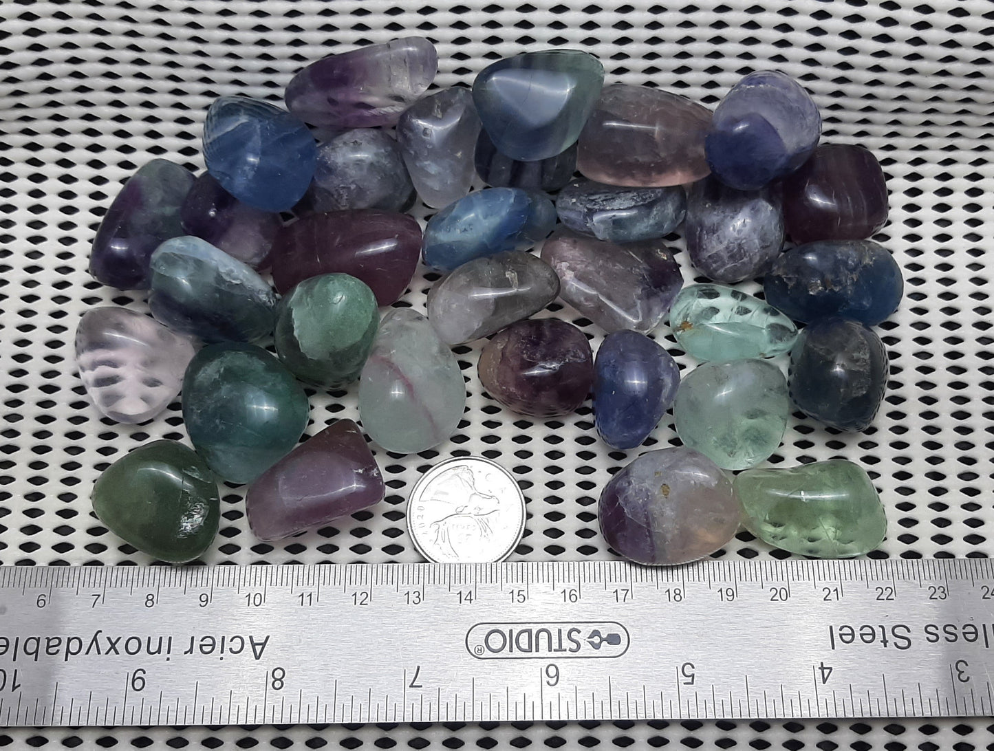 Fluorite Tumble by 500g, Small ~ 20mm - 25mm