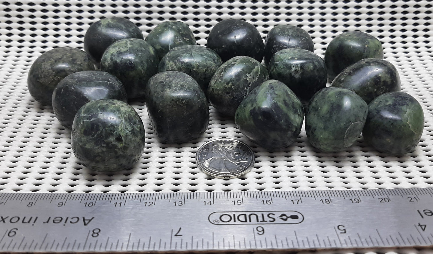 Jade (Nephrite) Tumble by 500g, Large ~25mm - 35mm