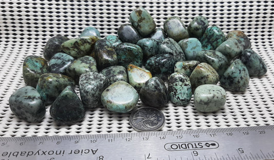 African Turquoise Tumble by 250g, Large 25mm - 35mm