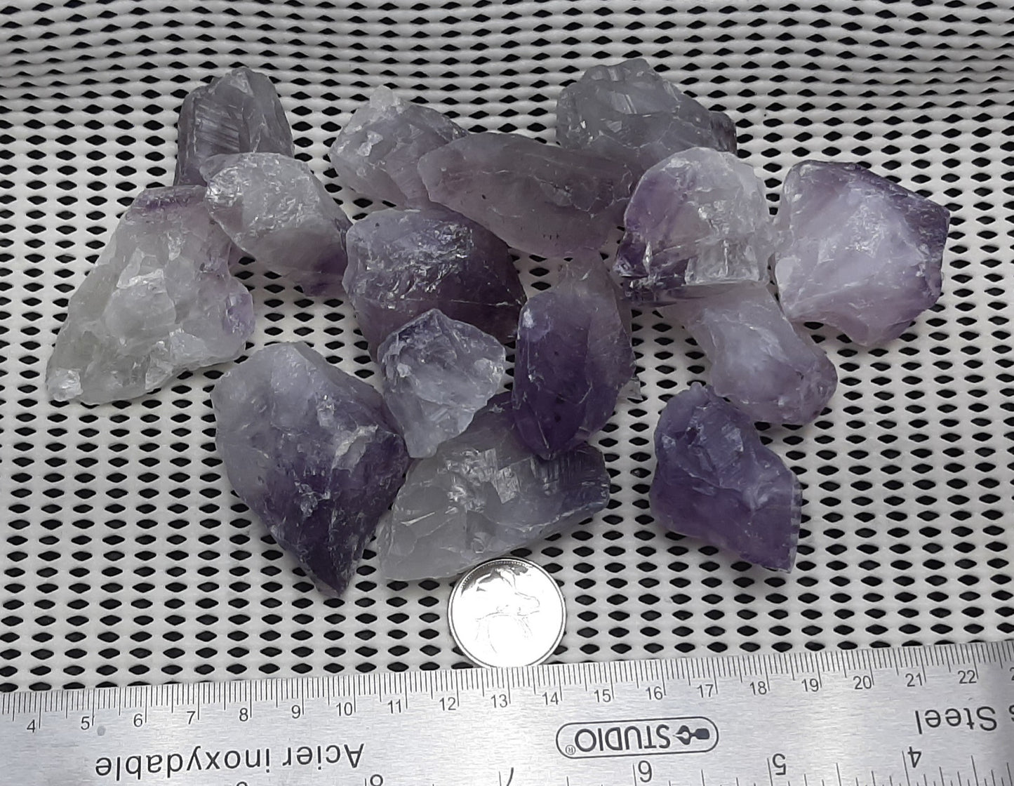 Amethyst Points Raw by 500g, Medium ~1"
