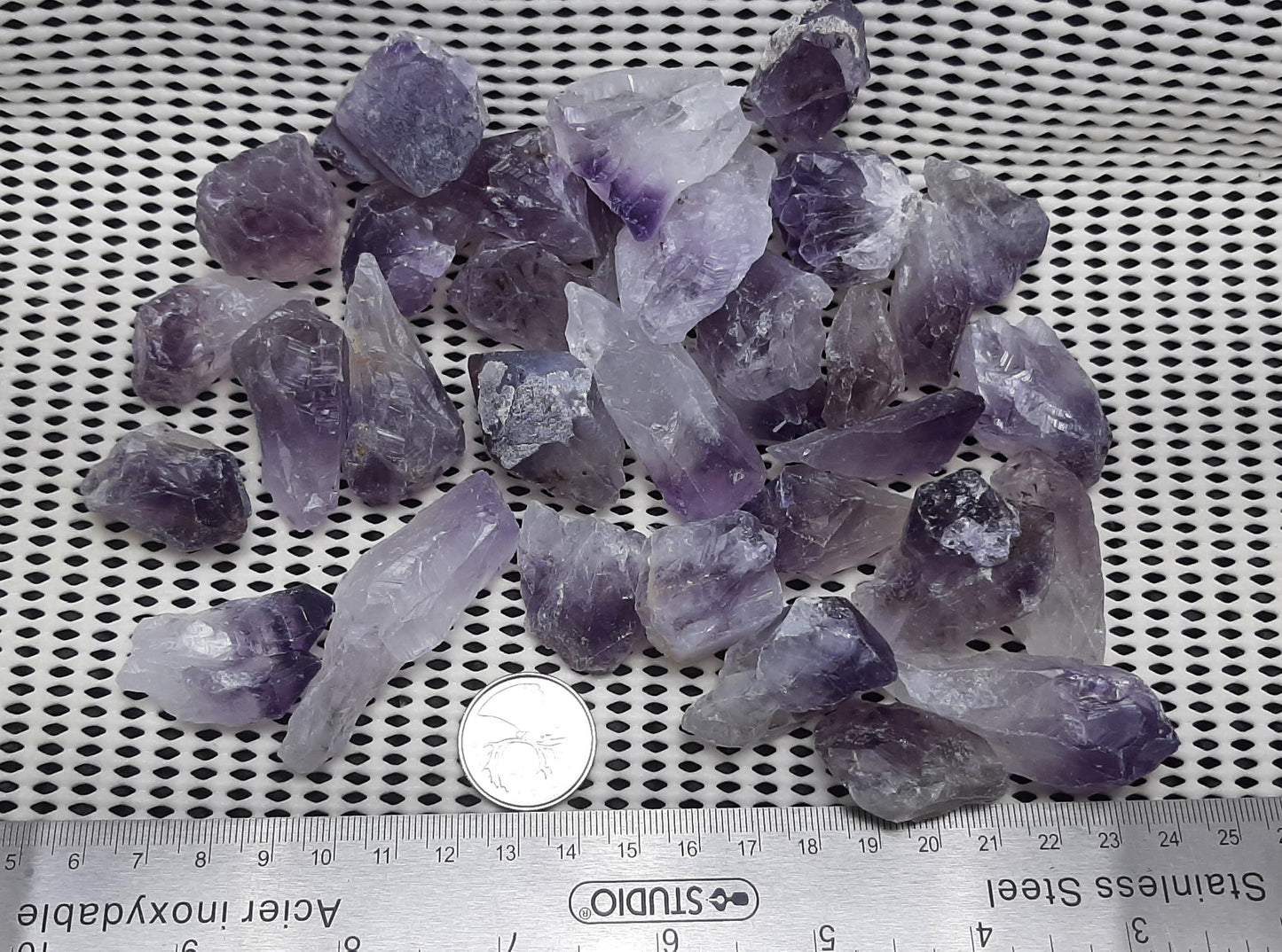 Amethyst Points Raw by 500g, Small ~0.5"