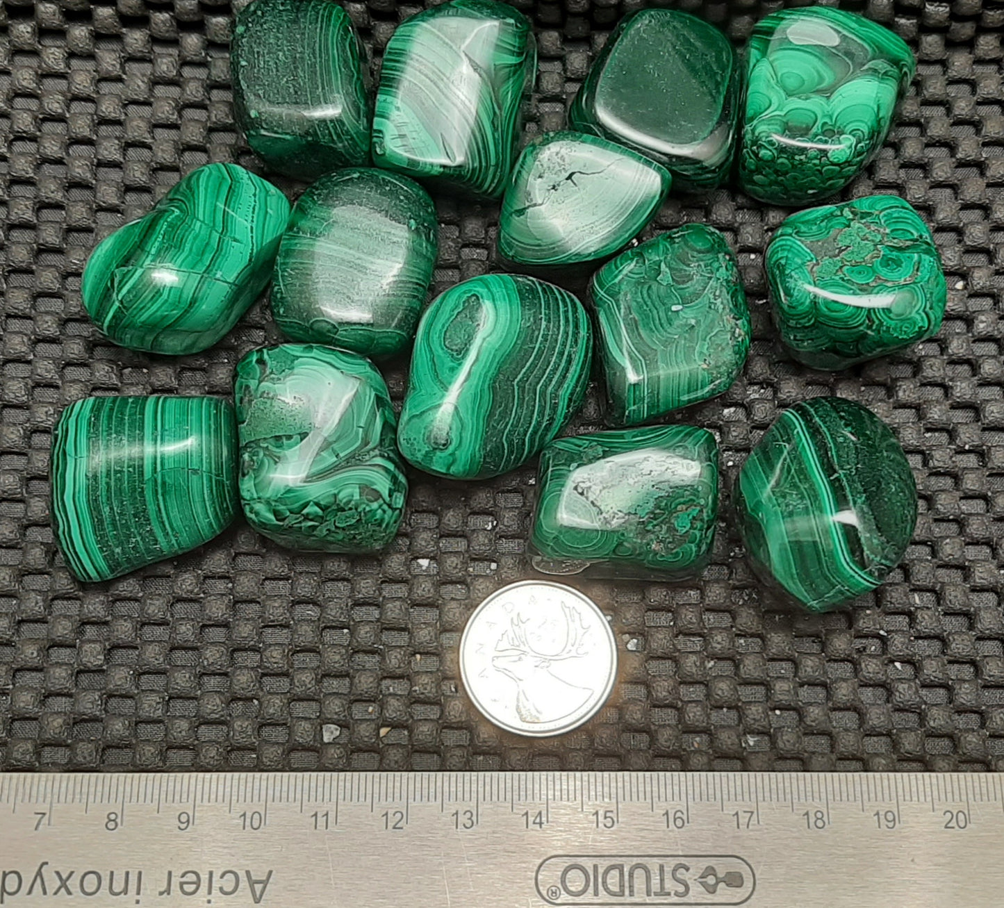 Malachite Tumble by 500g, Large ~ 25mm - 35mm