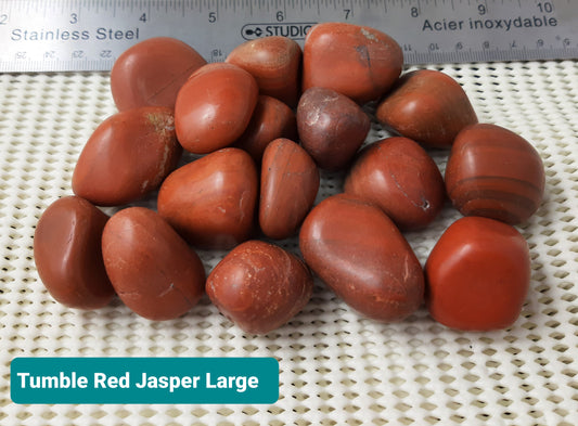 Red Jasper by 500g, Large ~25mm - 35mm