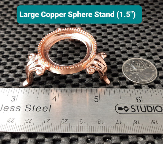 Sphere Stand, Copper Plate, Large, 1.5"