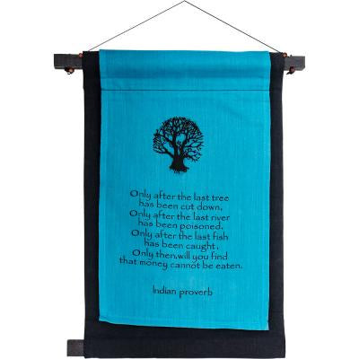 Banner, Indian Proverb, Small, 11" x 16"