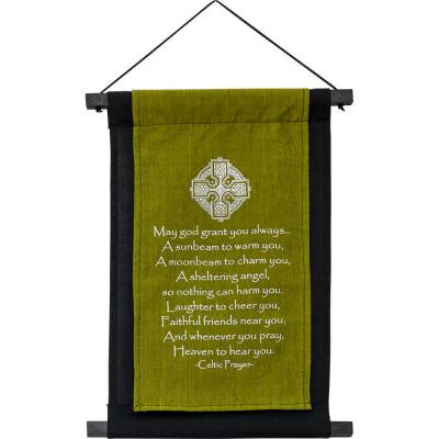 Banner, Cotton Celtic Prayer, Small, 11" x 16"