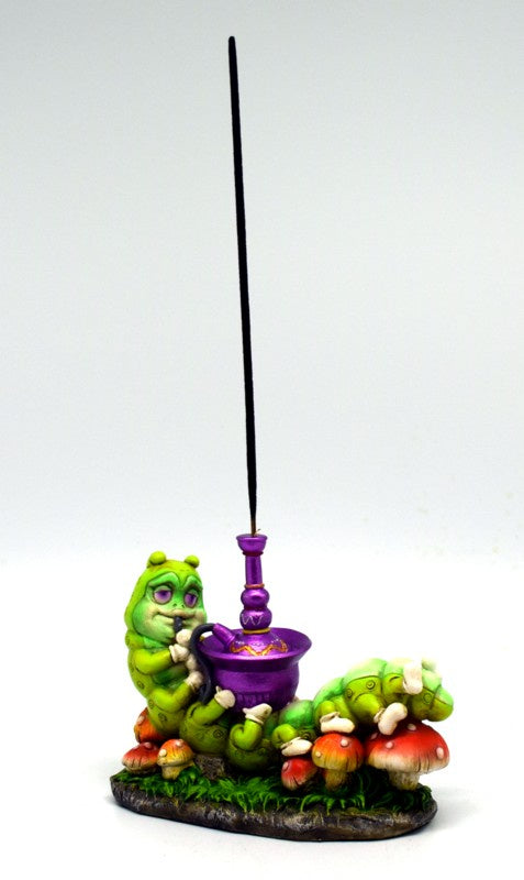 Burner, Incense, Stick, Caterpiller Smoking a Hookah