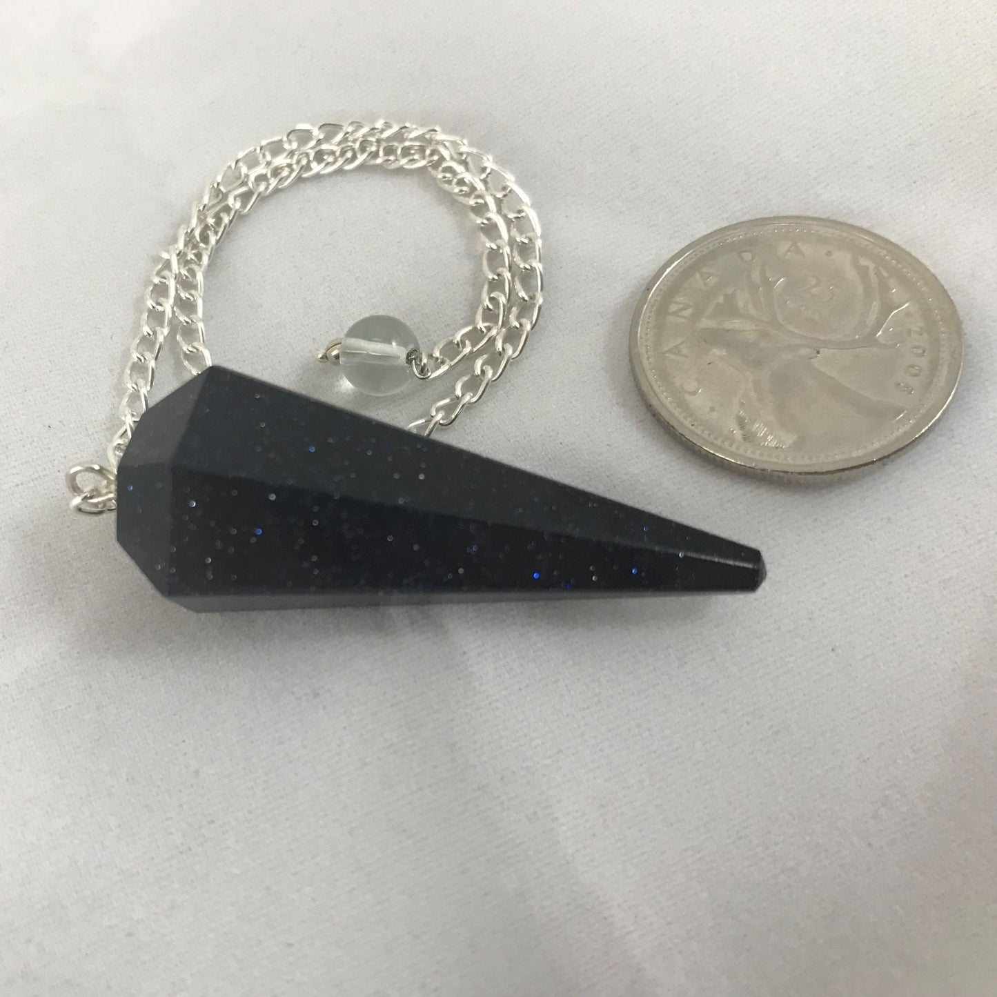 Pendulum, Facet Point, Blue Goldstone