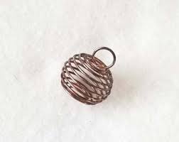 Small Bronze Plated Coil Cage 2mm x 20mm, 20pk