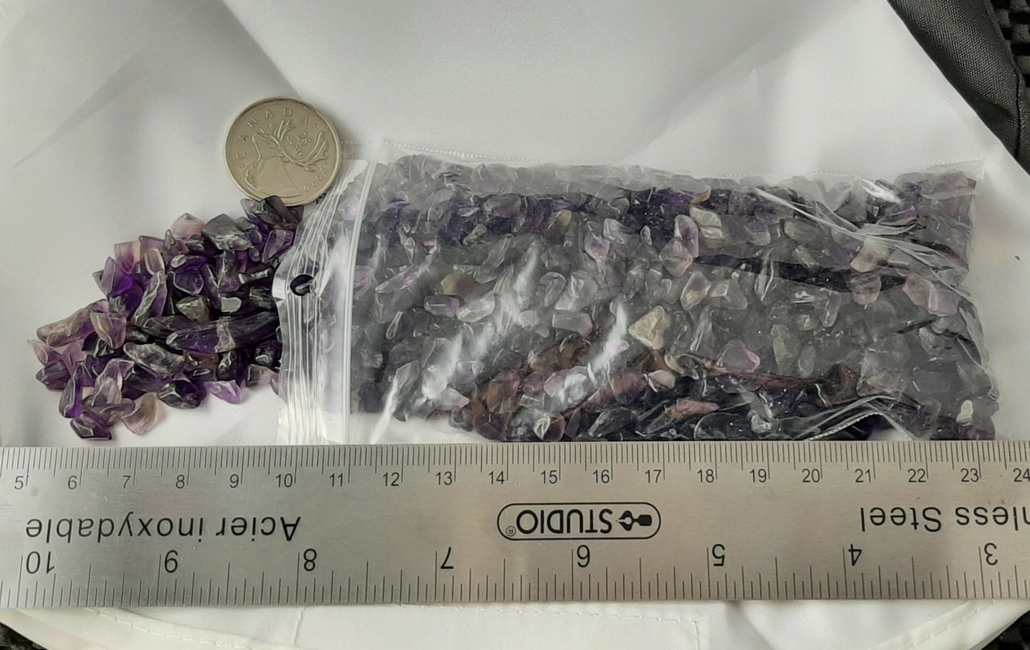 Amethyst Tumble Chips by 250g, 4mm - 7mm