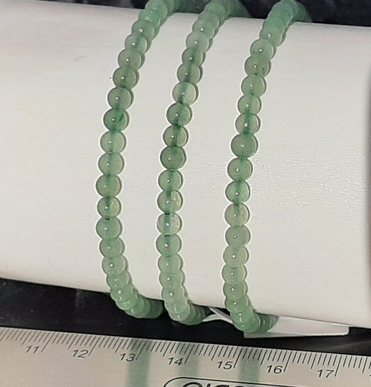 Green Aventurine Round Bracelet, 4mm RETAIL