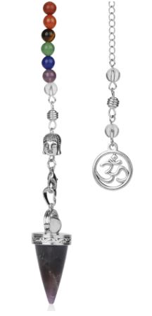 Pendulum, Cone with Om Chakra Chain