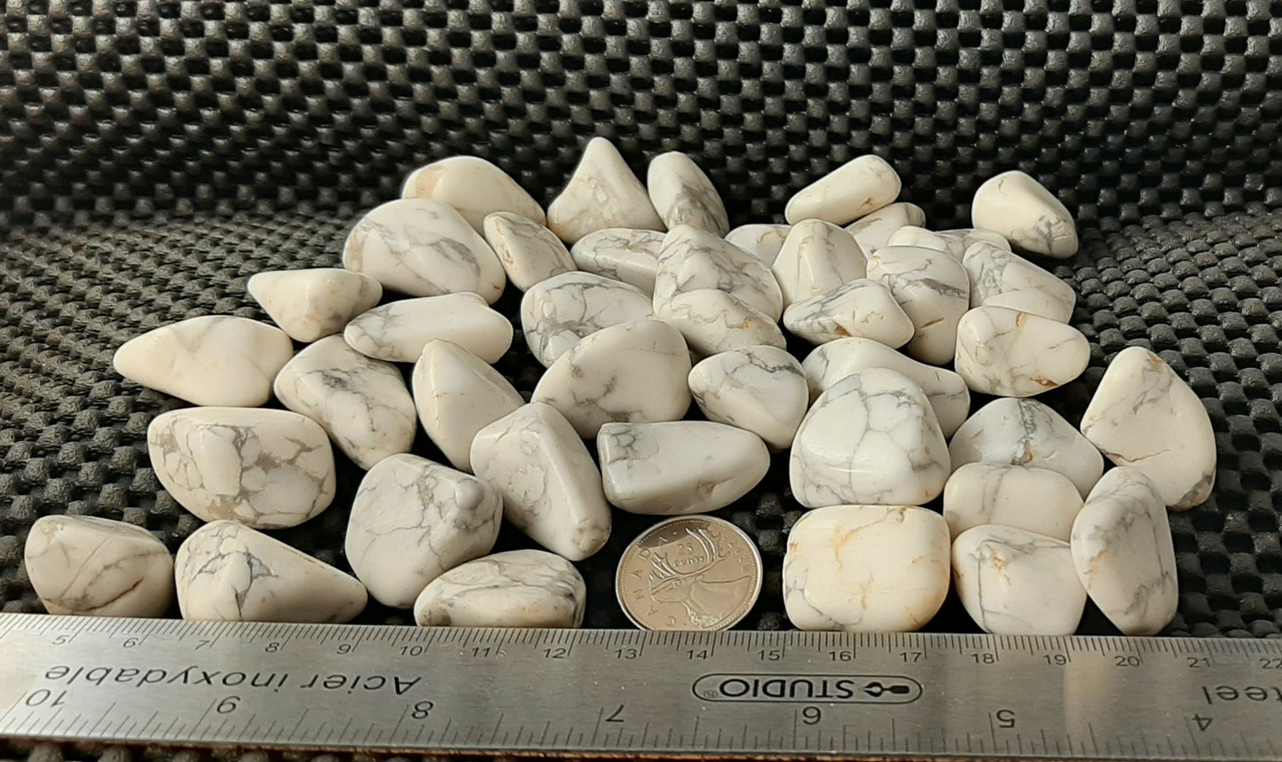Howlite Tumble by 500g, Large 25mm - 30mm