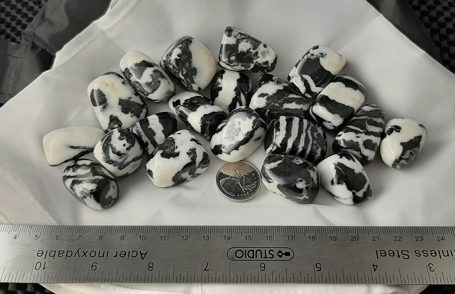 Zebra Jasper Tumble by 500g, Large 25mm - 30mm