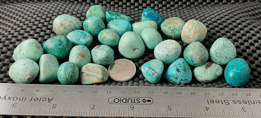 Peruvian Turquoise, Tumble by 250g, Small 20mm - 25mm
