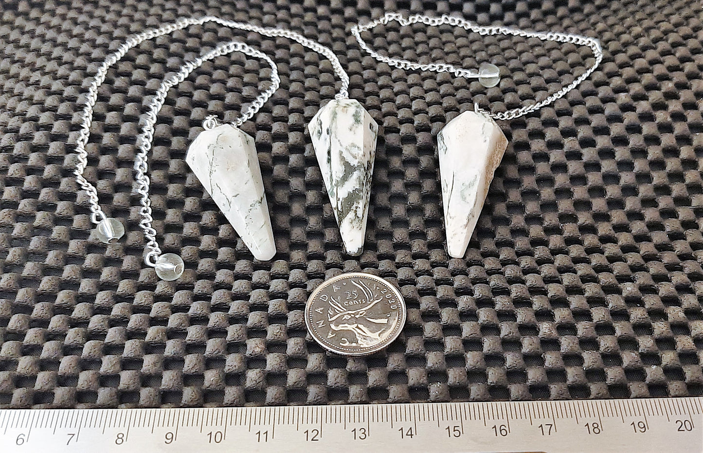 Pendulum, Facet Point, Tree Agate