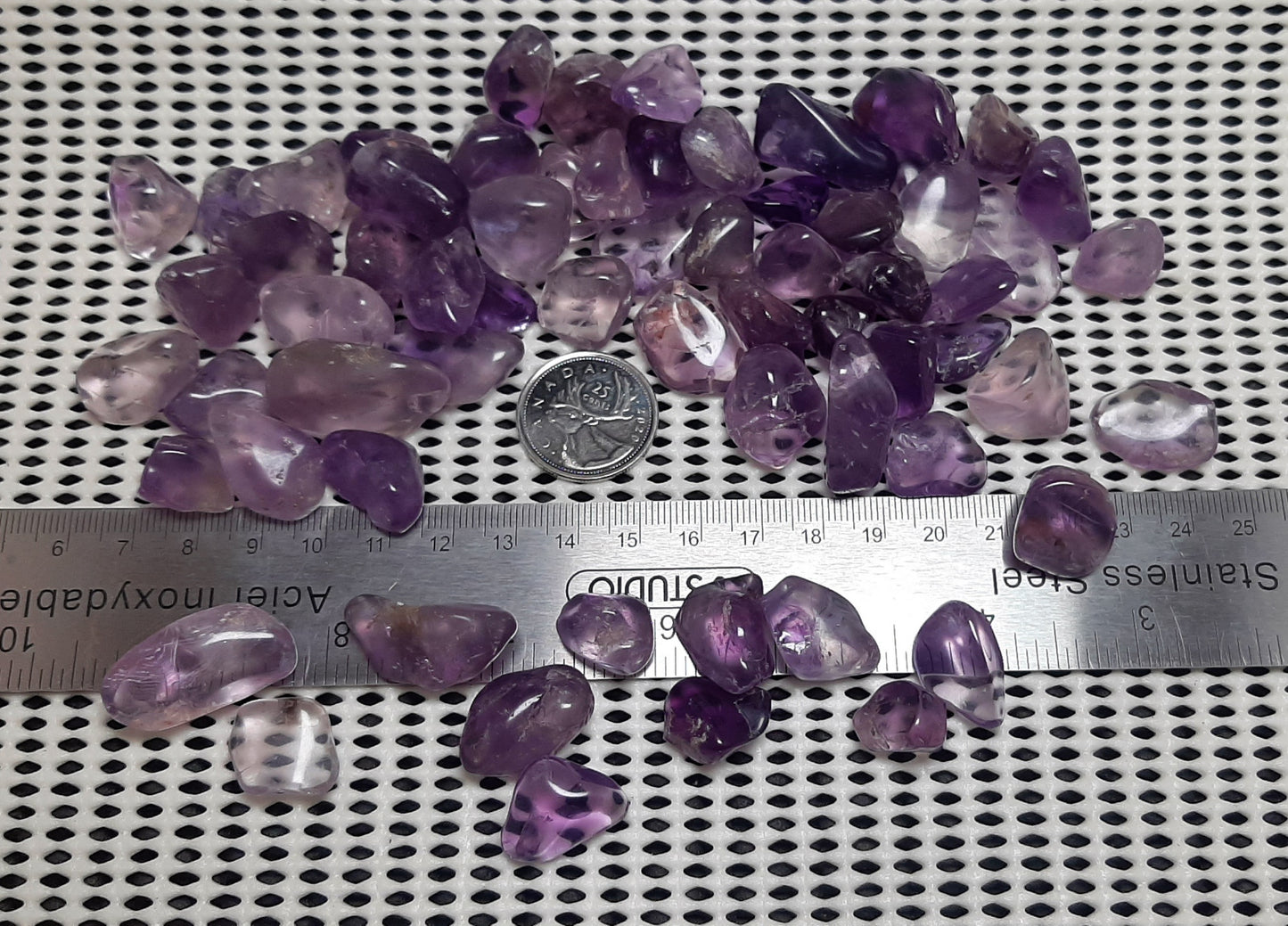 Amethyst Tumble by 250g, mini ~15mm - 20mm