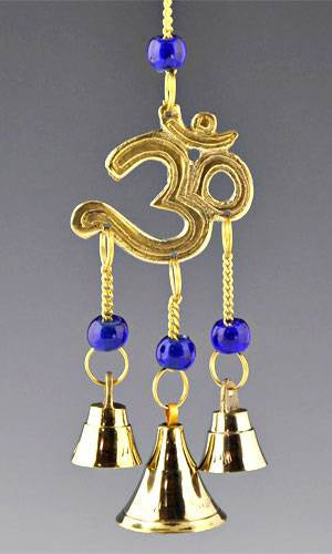 Wind Chime, Brass, Om 9 inches L