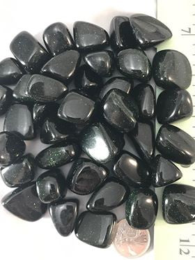 Green Goldstone Tumble by 500g, Small ~20mm - 25mm