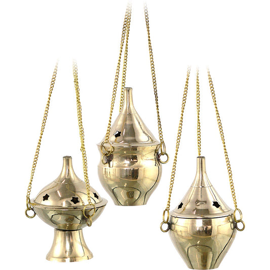 Burner, Cone, Brass Hanging Incense Holder