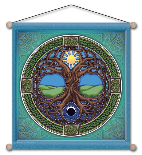 Banner, Meditation, Tree of Life 15in x 15in