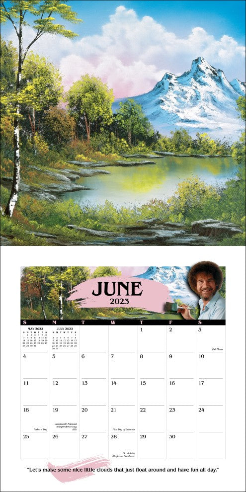 2023 Bob Ross Wall Calendar