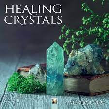 2024 Calendar Healing Crystals Wall Calendar