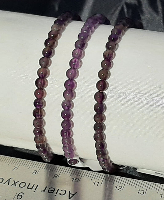 Amethyst Round Bracelet, 4mm WS