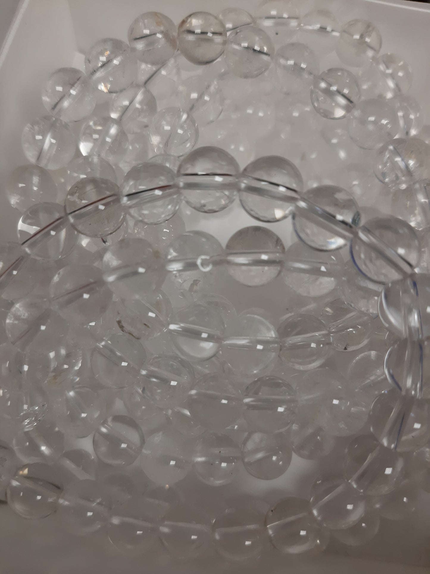 Clear Quartz Round Bracelet, 8mm RETAIL