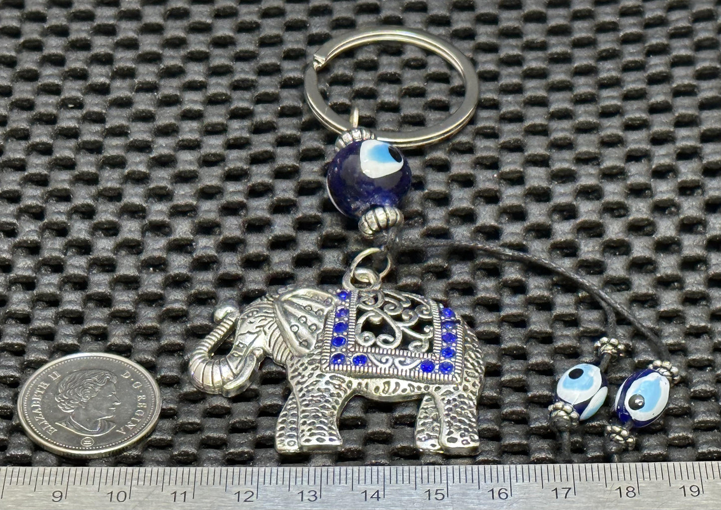 Evil Eye Keychain - Elephant, WS